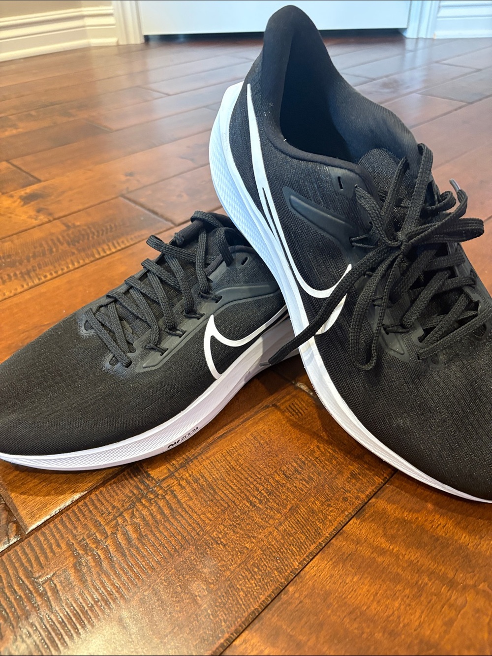 Nike Men’s Black and White Athletic Running Shoes